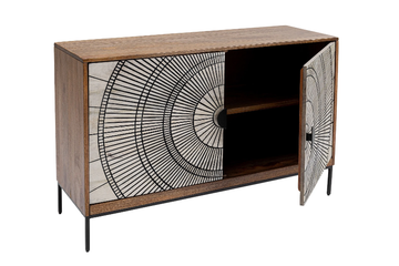 EYE OF THE TIGER - Solid wood sideboard with doors by KARE Design - view 3